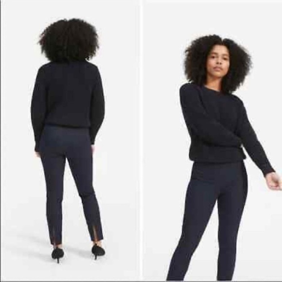 Everlane Trousers The Back Slit Navy Blue Size 6 - Picture 1 of 10
